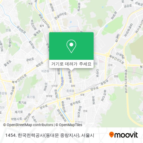 1454. 한국전력공사(동대문 중랑지사) 지도