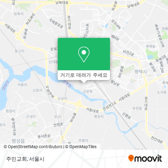 주민교회 지도