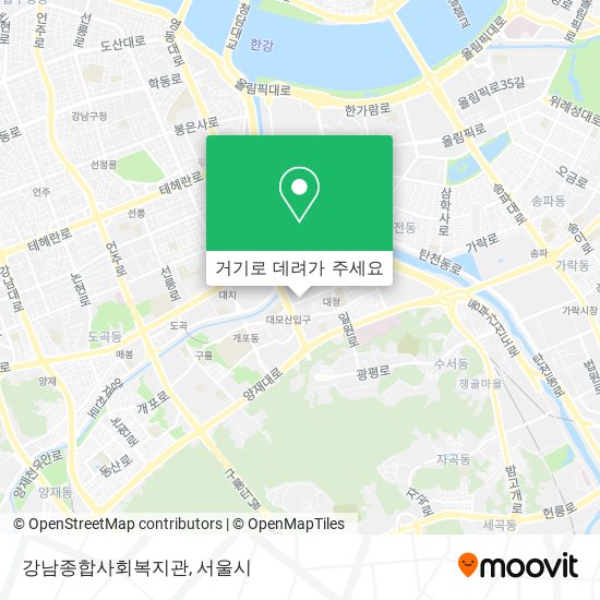 강남종합사회복지관 지도