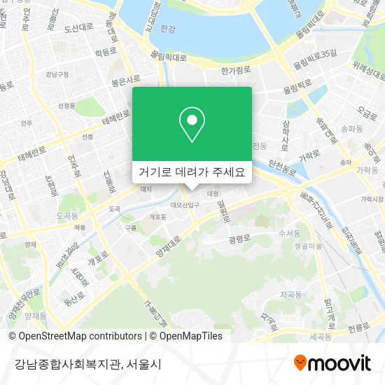 강남종합사회복지관 지도