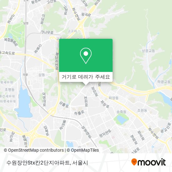 수원장안Stx칸2단지아파트 지도