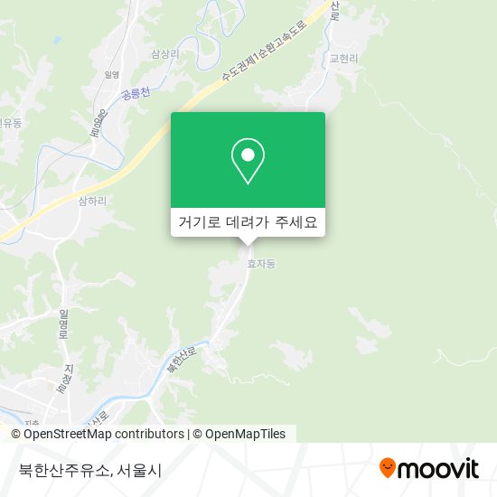북한산주유소 지도