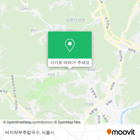 바지락부추칼국수 지도