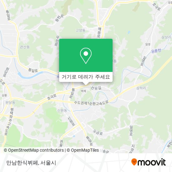 만남한식뷔페 지도