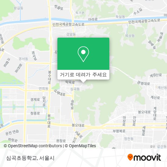 심곡초등학교 지도