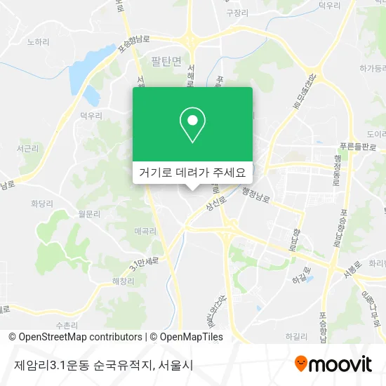 제암리3.1운동 순국유적지 지도