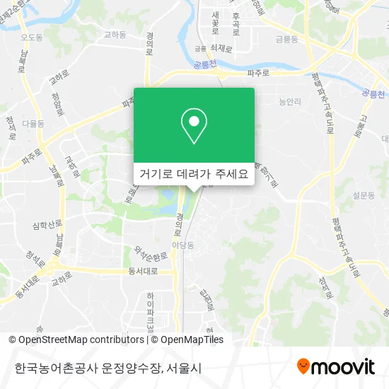 한국농어촌공사 운정양수장 지도