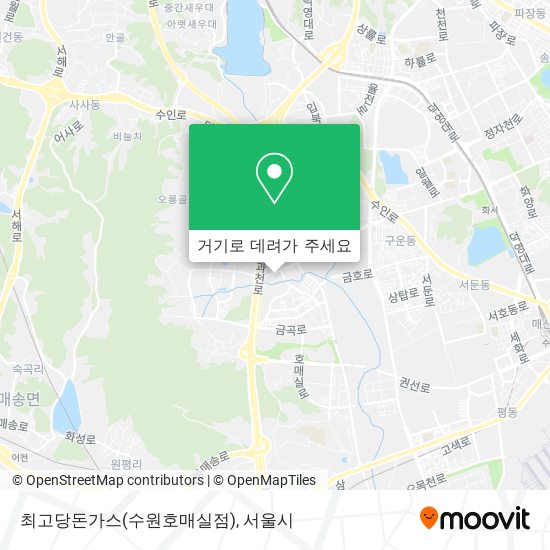 최고당돈가스(수원호매실점) 지도