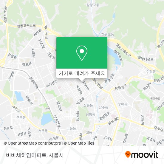 비바체하임아파트 지도