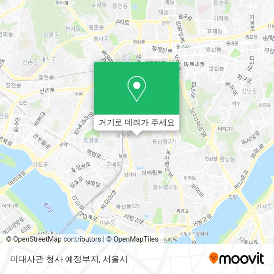 미대사관 청사 예정부지 지도