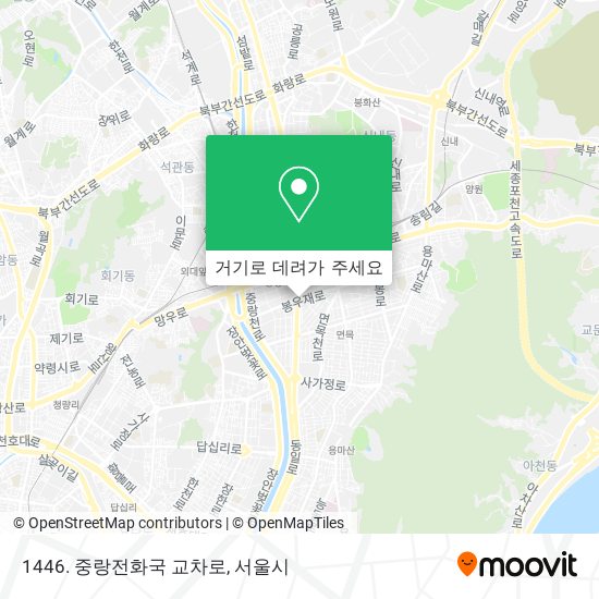 1446. 중랑전화국 교차로 지도