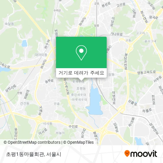 초평1동마을회관 지도