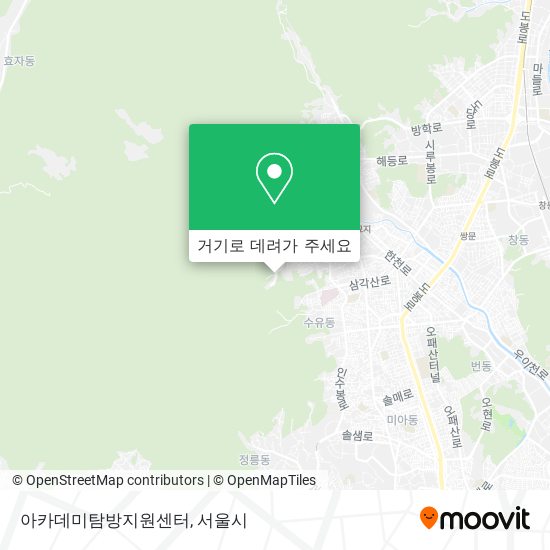 아카데미탐방지원센터 지도