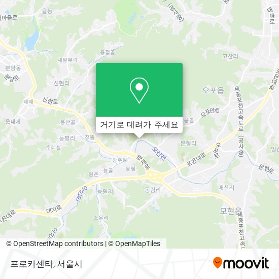 프로카센타 지도