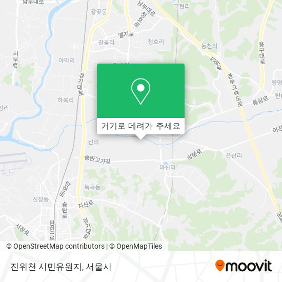 진위천 시민유원지 지도