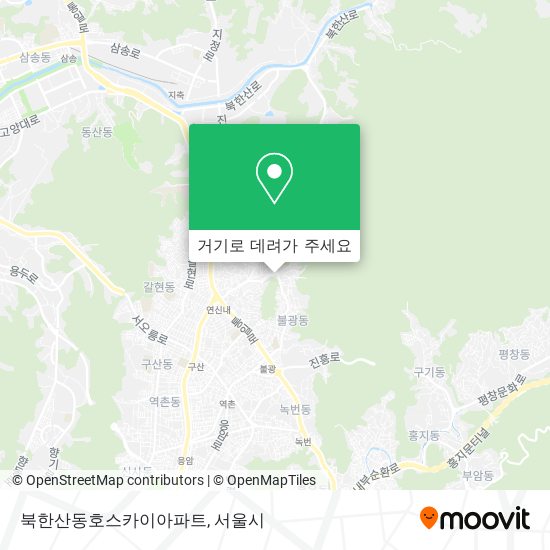 북한산동호스카이아파트 지도