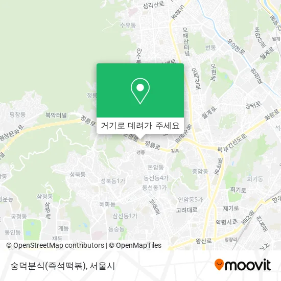 숭덕분식(즉석떡볶) 지도