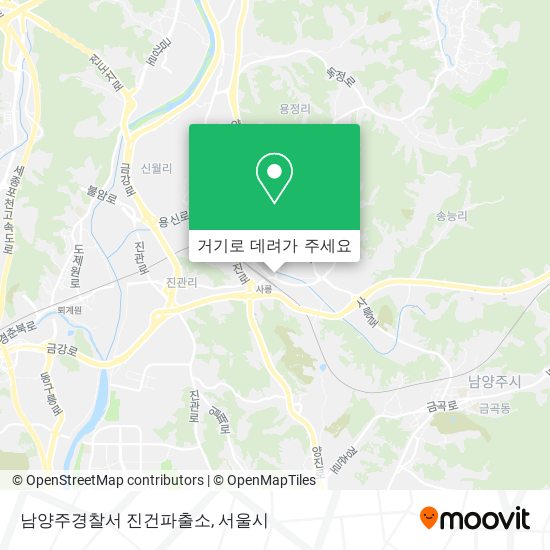 남양주경찰서 진건파출소 지도