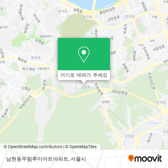 남현동우림루미아트아파트 지도