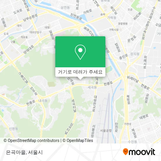 은곡마을 지도