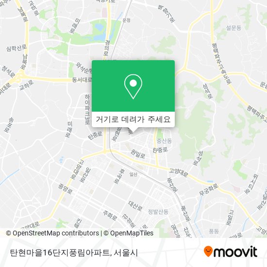 탄현마을16단지풍림아파트 지도