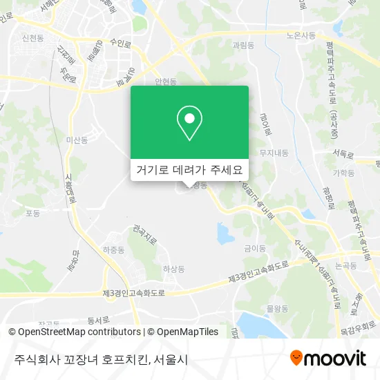 주식회사 꼬장녀 호프치킨 지도
