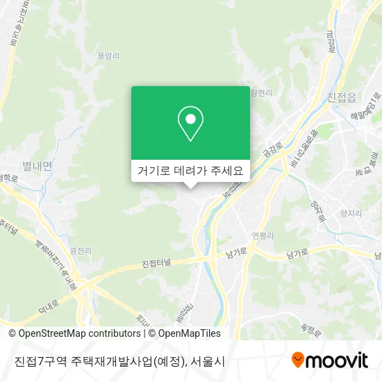 진접7구역 주택재개발사업(예정) 지도