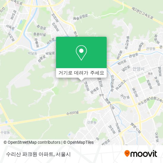 수리산 파크원 아파트 지도