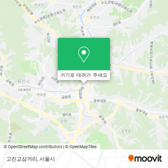 고진교삼거리 지도