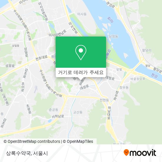 상록수약국 지도