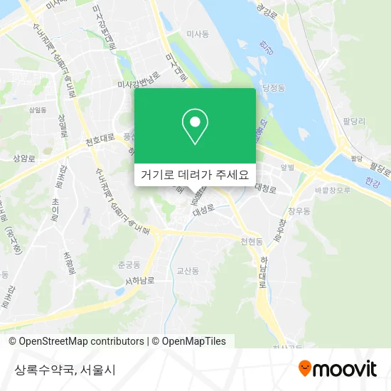 상록수약국 지도