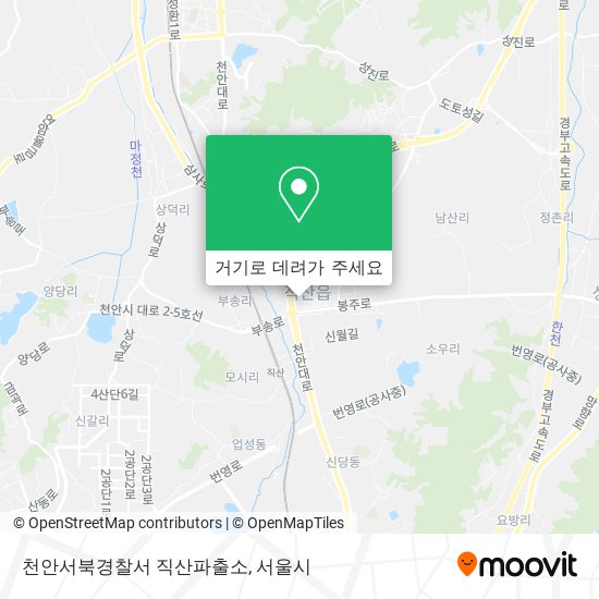 천안서북경찰서 직산파출소 지도