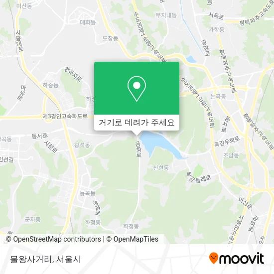 물왕사거리 지도
