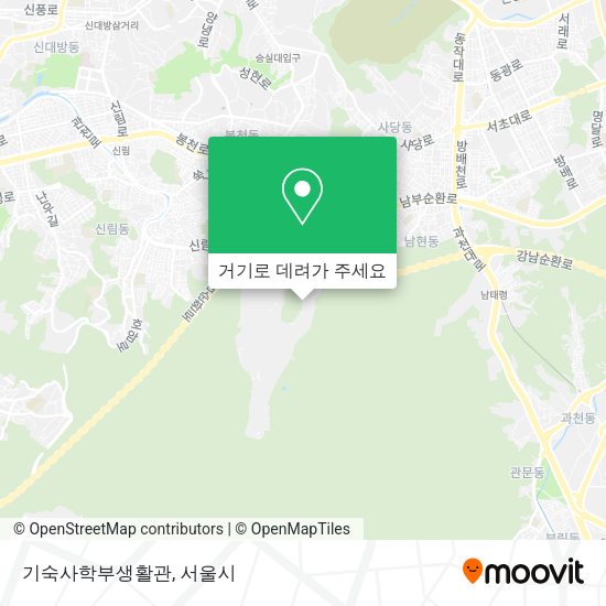기숙사학부생활관 지도