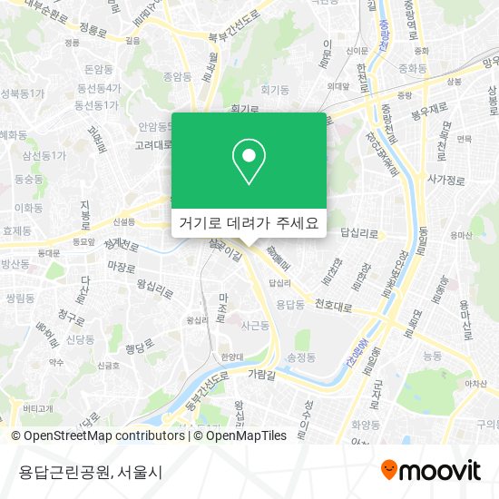 용답근린공원 지도