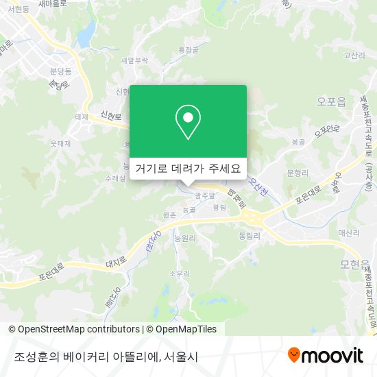 조성훈의 베이커리 아뜰리에 지도