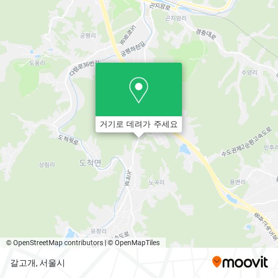 갈고개 지도