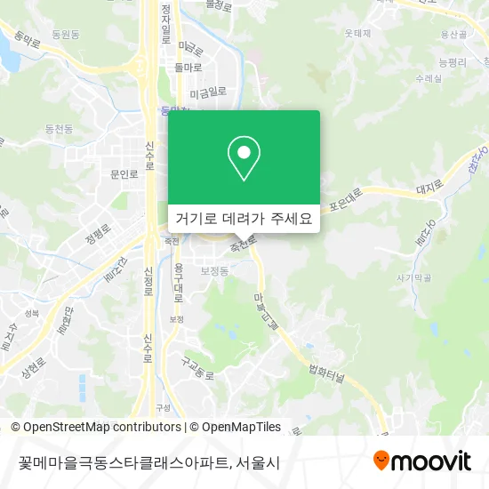 꽃메마을극동스타클래스아파트 지도