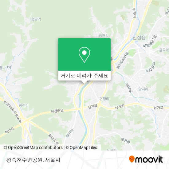 왕숙천수변공원 지도