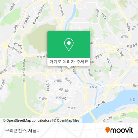 구리변전소 지도