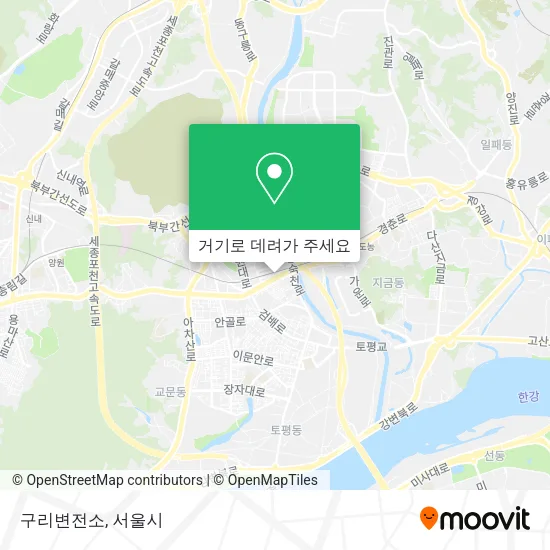 구리변전소 지도
