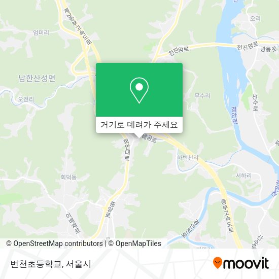 번천초등학교 지도