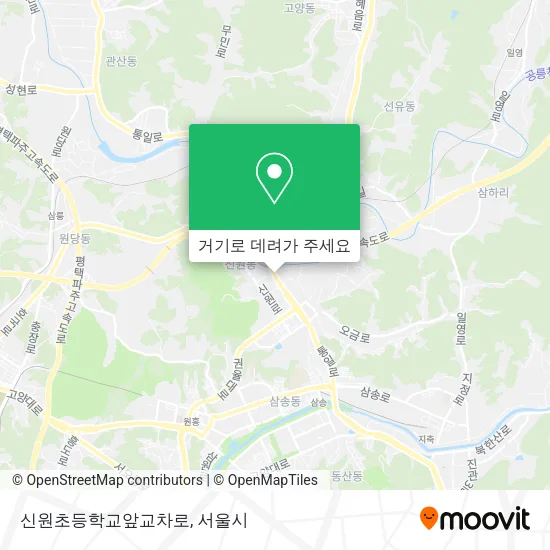신원초등학교앞교차로 지도