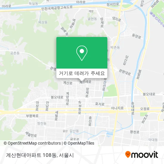 계산현대아파트 108동 지도