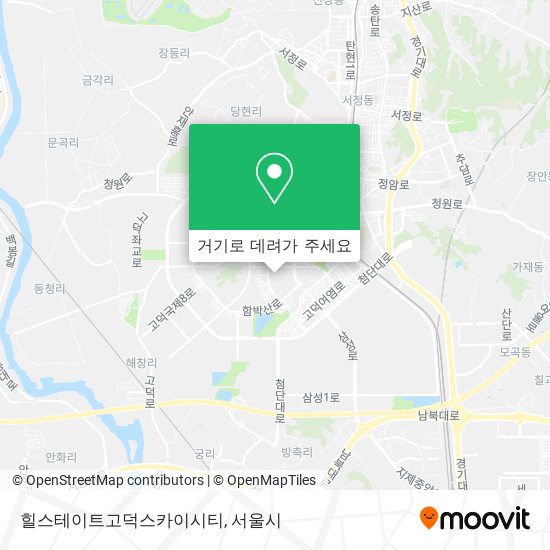 힐스테이트고덕스카이시티 지도