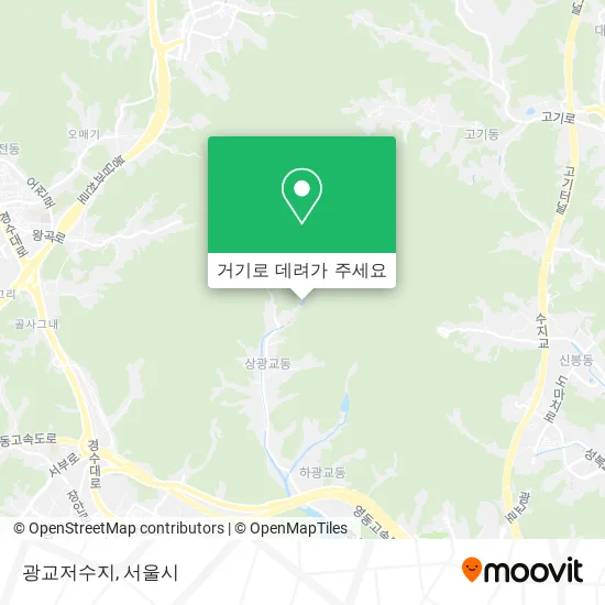 광교저수지 지도
