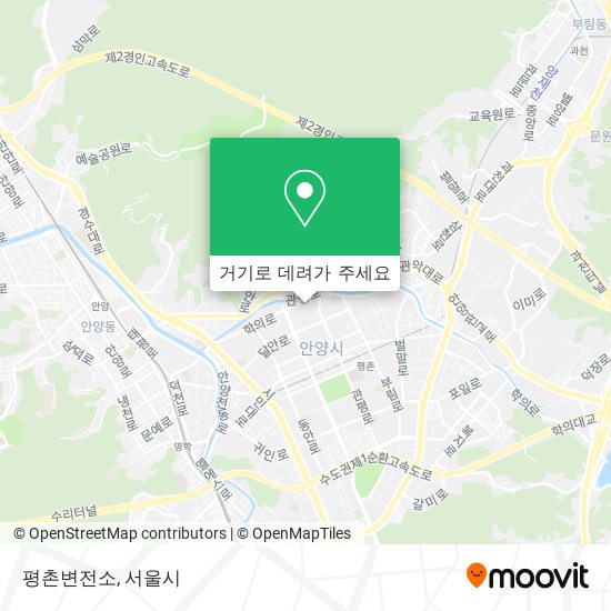 평촌변전소 지도