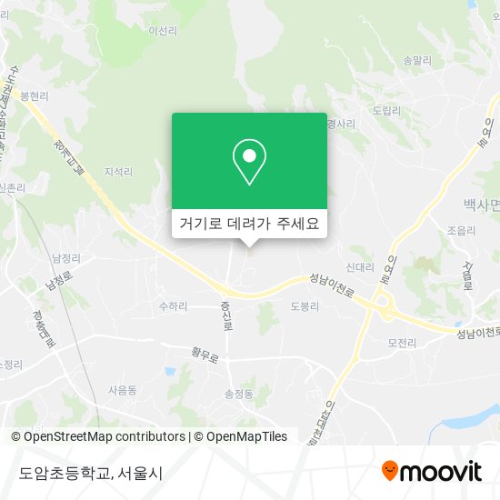 도암초등학교 지도