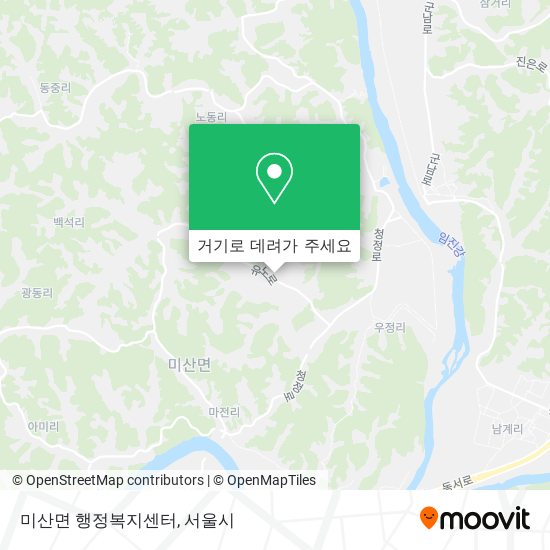 미산면 행정복지센터 지도