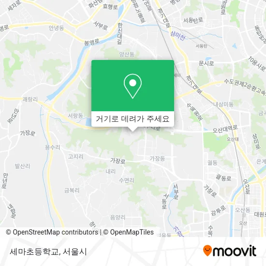 세마초등학교 지도